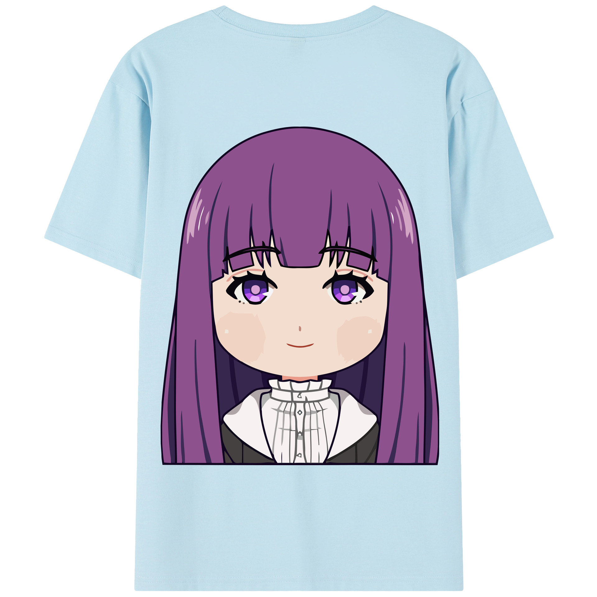（画像用） 葬送のフリーレン Frieren 綿100％半袖Tシャツ（背面プリント）